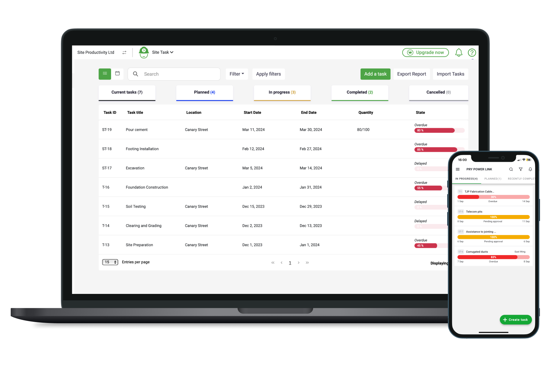 Schedule tasks and assign them